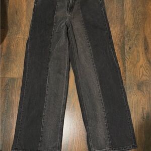 Old Navy Ski-Hi Black Wide-Leg Jeans